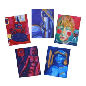 Art Greeting Cards Set
