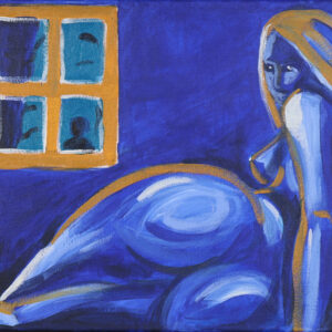 Peinture originale À la fenêtre