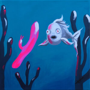 Peinture originale No plastic in the ocean